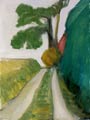 "Hohlweg", 2007, &Ouml;l auf Leinwand, 40 x 30 cm